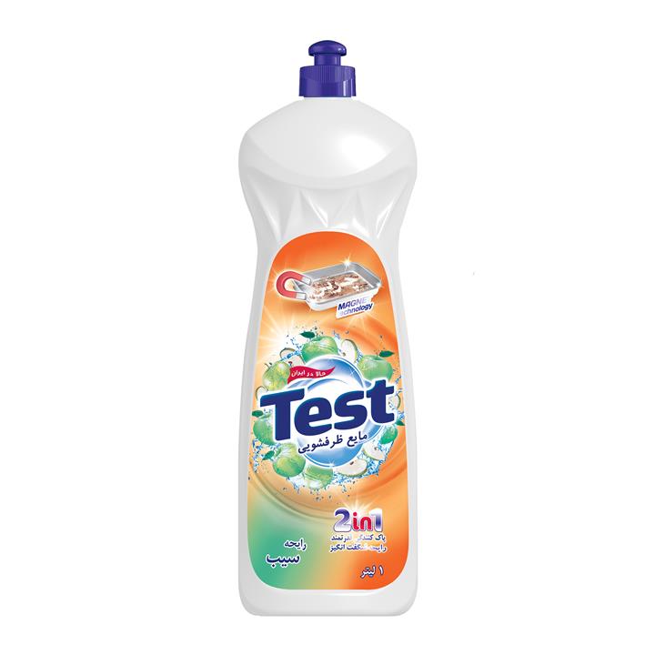 مایع ظرفشویی تست مدل سیب Apple حجم 1000 میلی لیتر Test Apple Dishwashing Liquid 1000ml